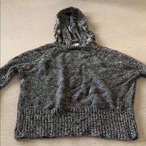 Hoodie Cropped Sweater